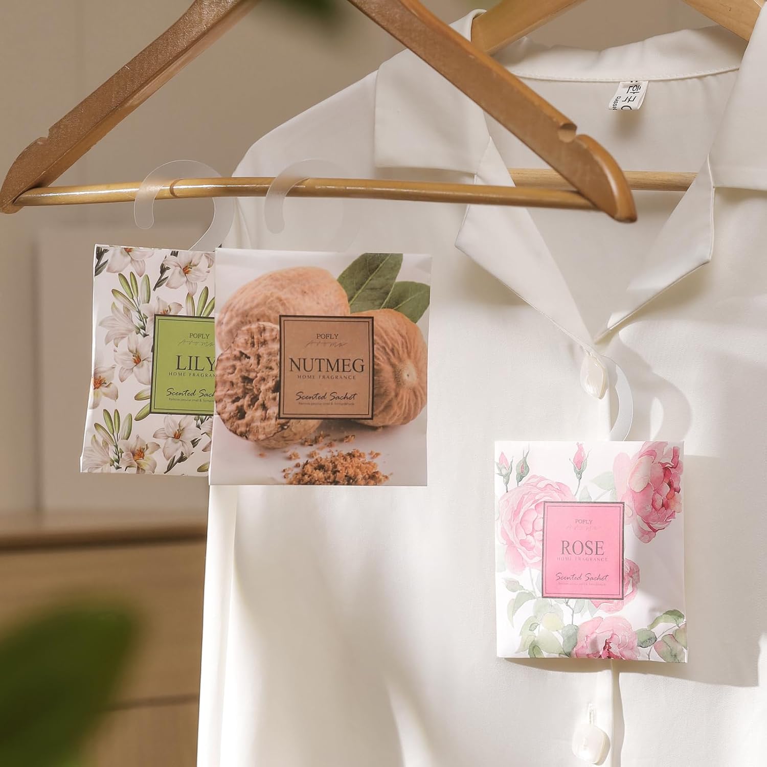 12 Pack Sakura Scented Air Freshener Sachets for Drawer and Closet