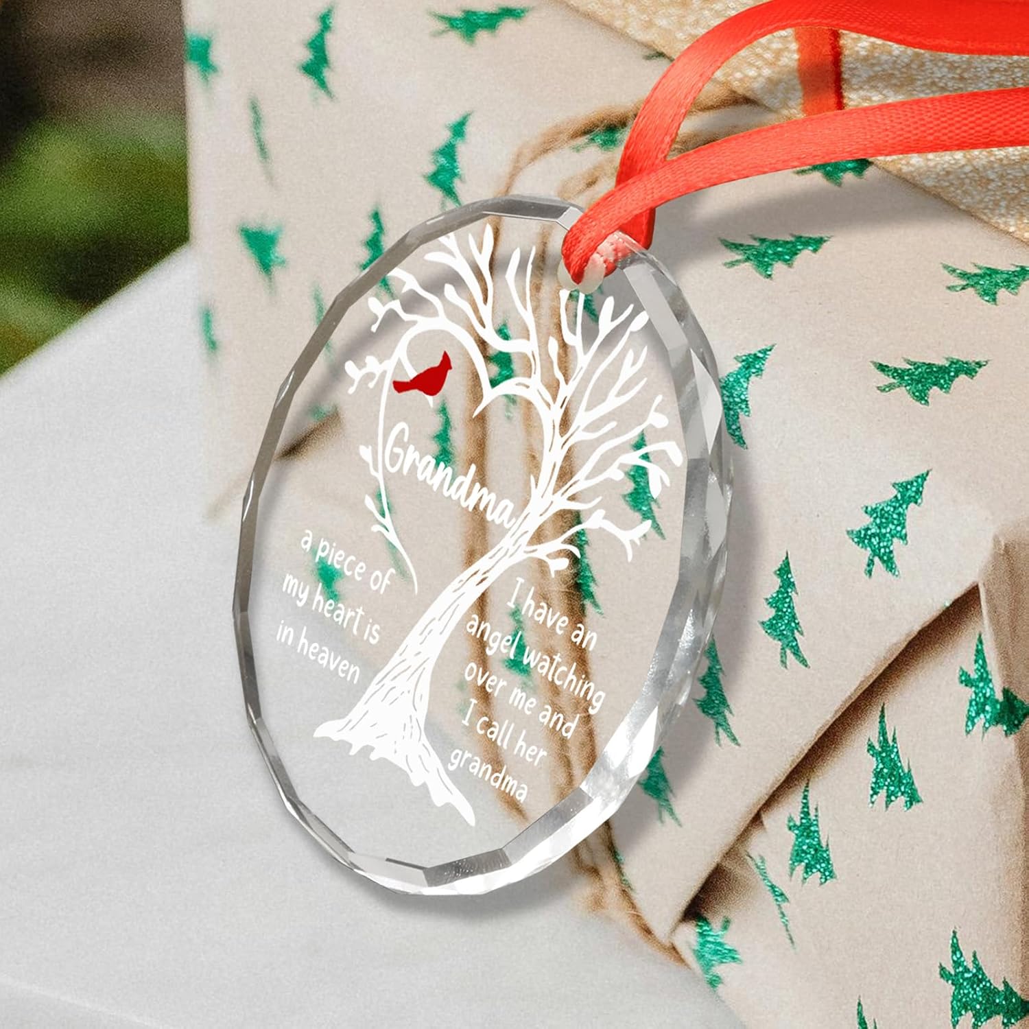 Memorial Gift for Grandma Heartfelt Sympathy Ornament
