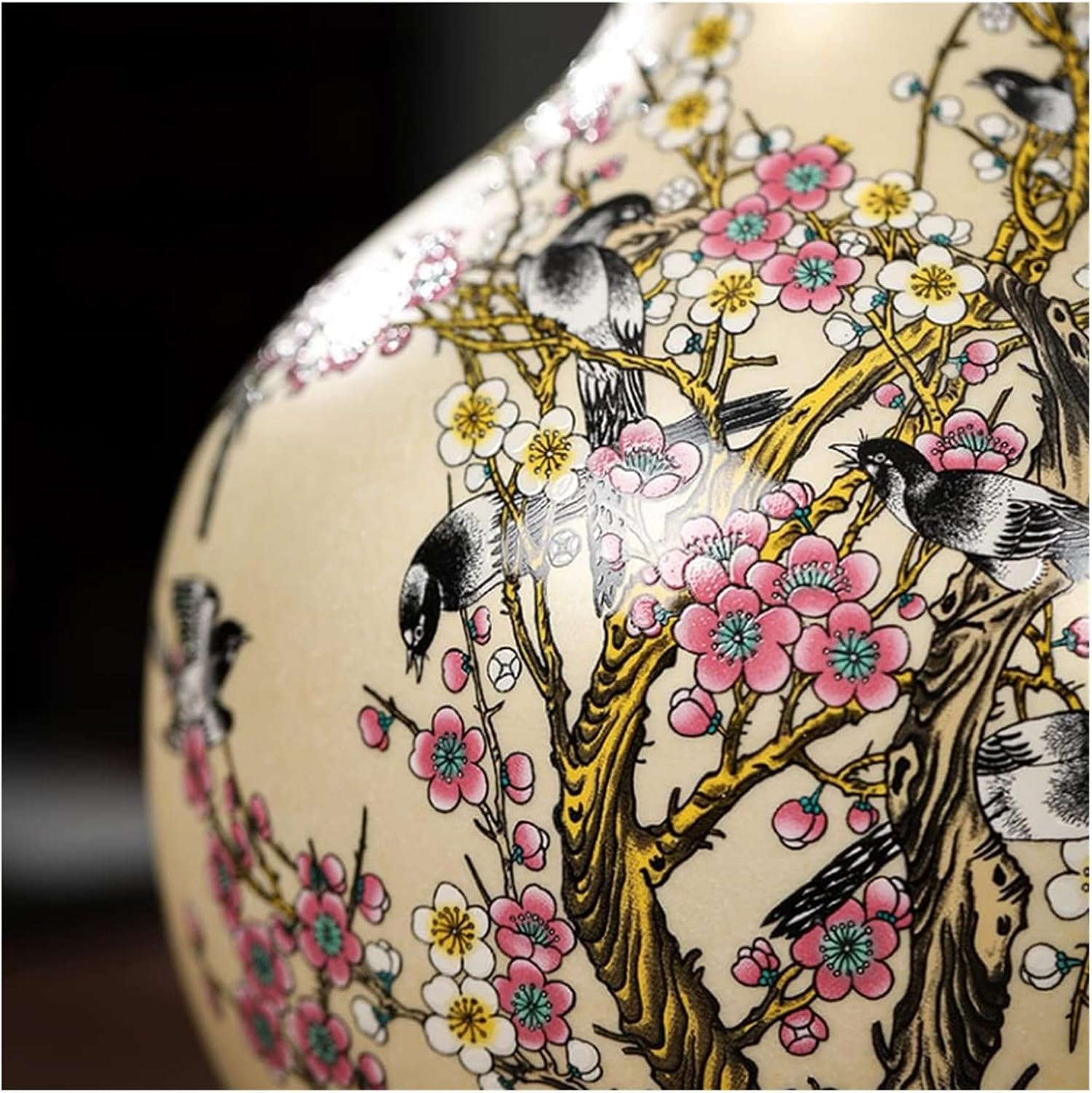 Traditional Chinese Ceramic Vase for Home Decor