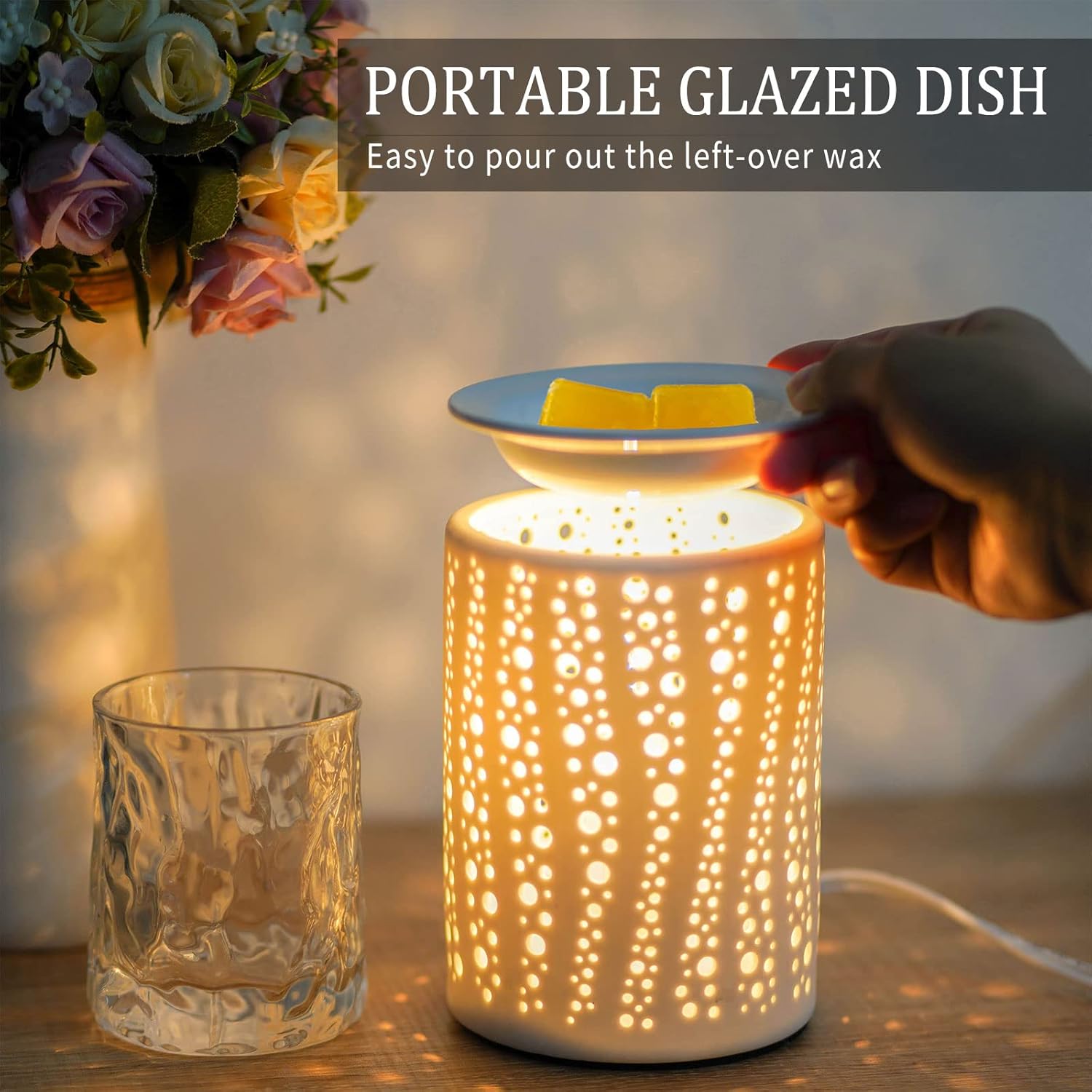 PALANCHY Electric Wax Melt Warmer with 2 Bulbs