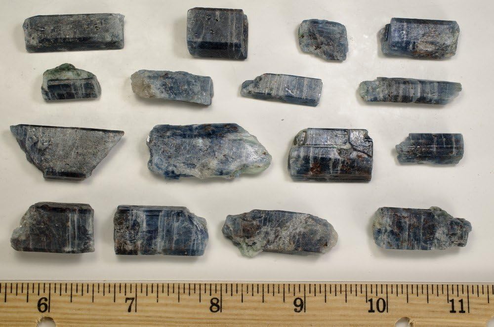 Fantasia 50 Carat Lot Translucent Blue Sapphire and Kyanite Rough Stones