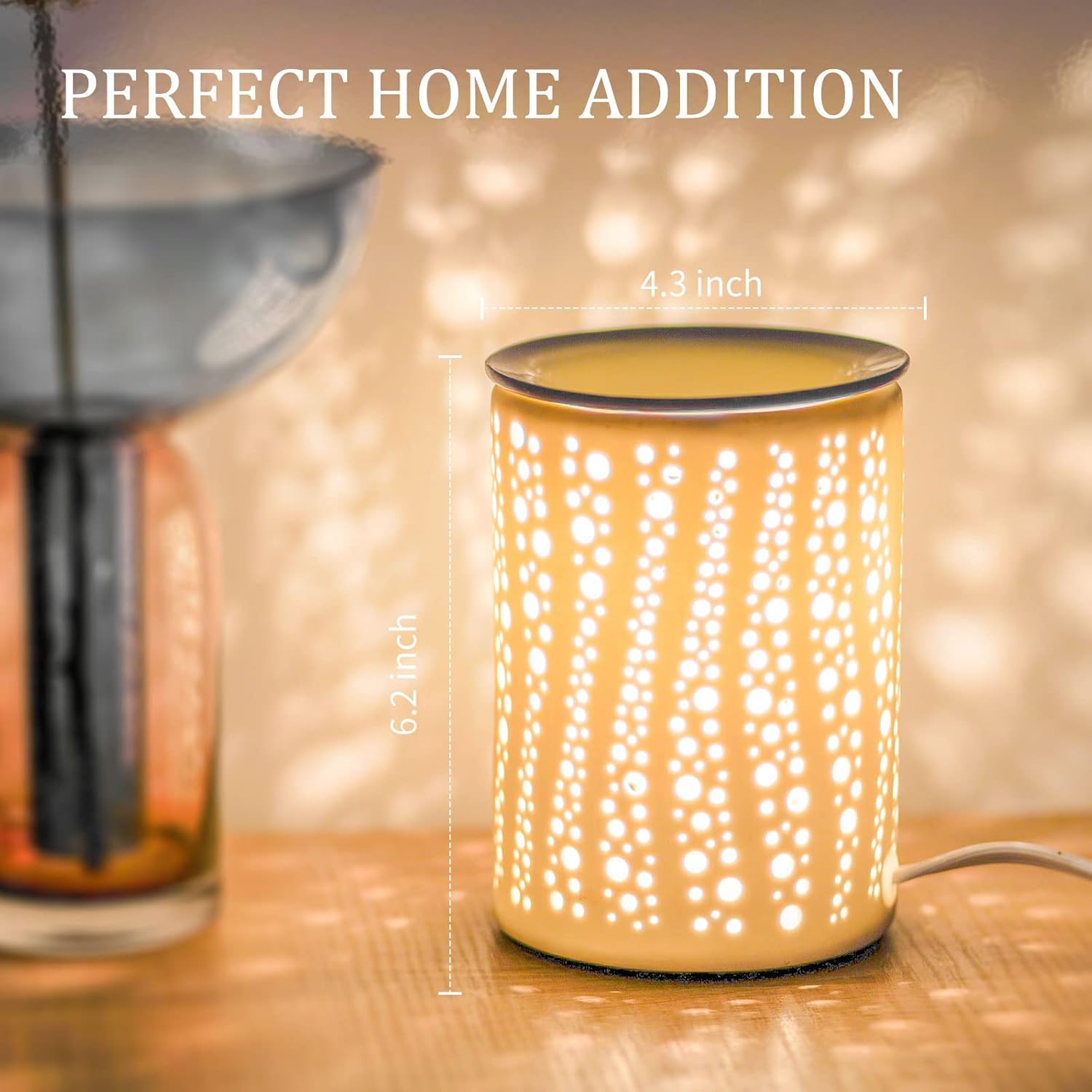 PALANCHY Electric Wax Melt Warmer with 2 Bulbs