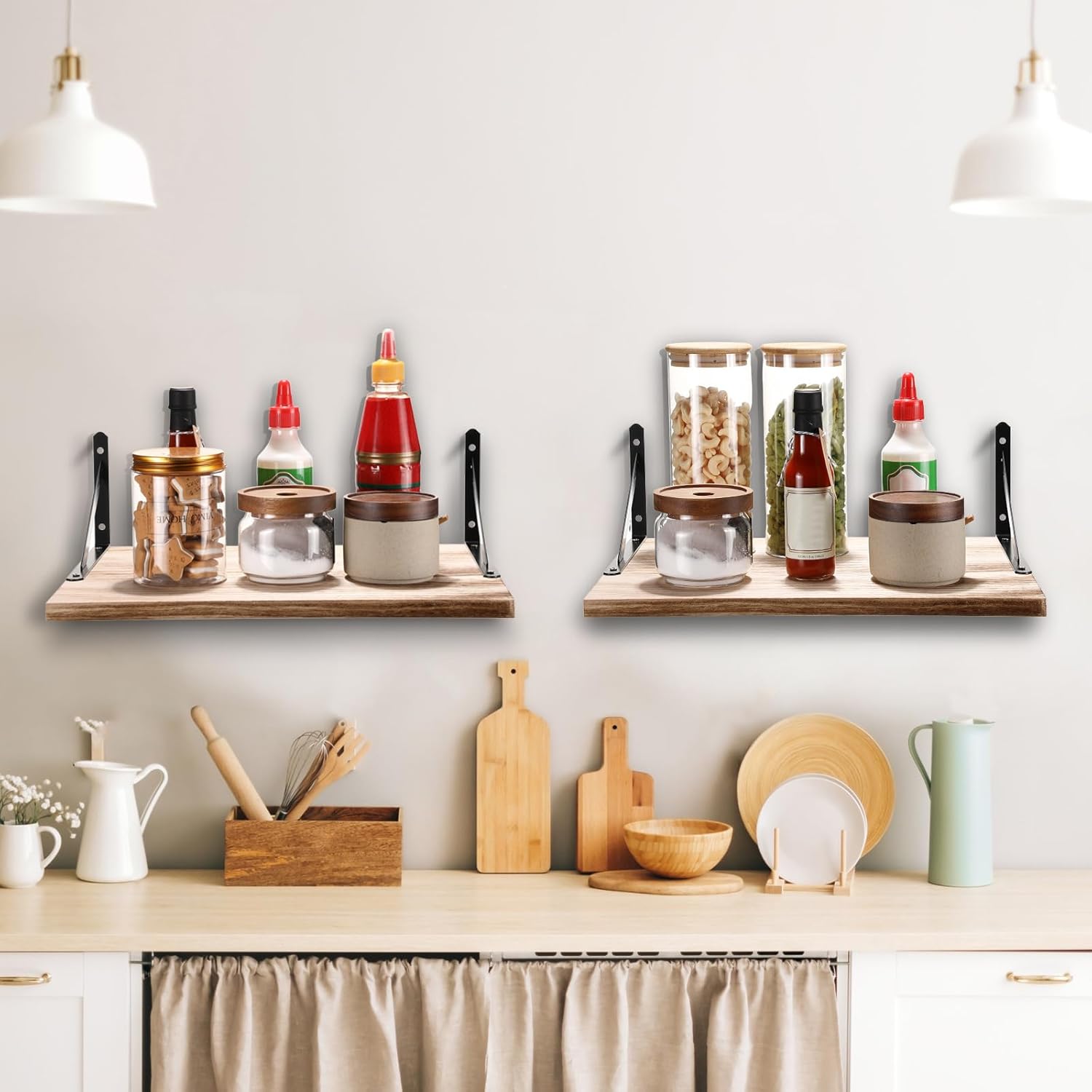 3 Set Deep Floating Shelves for Wall Decor