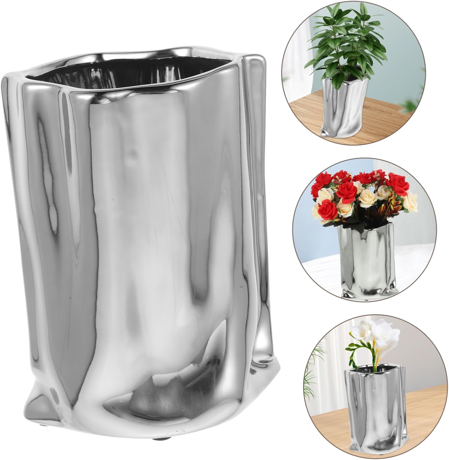 LIFKOME Dried Flower Vase for Home Decoration