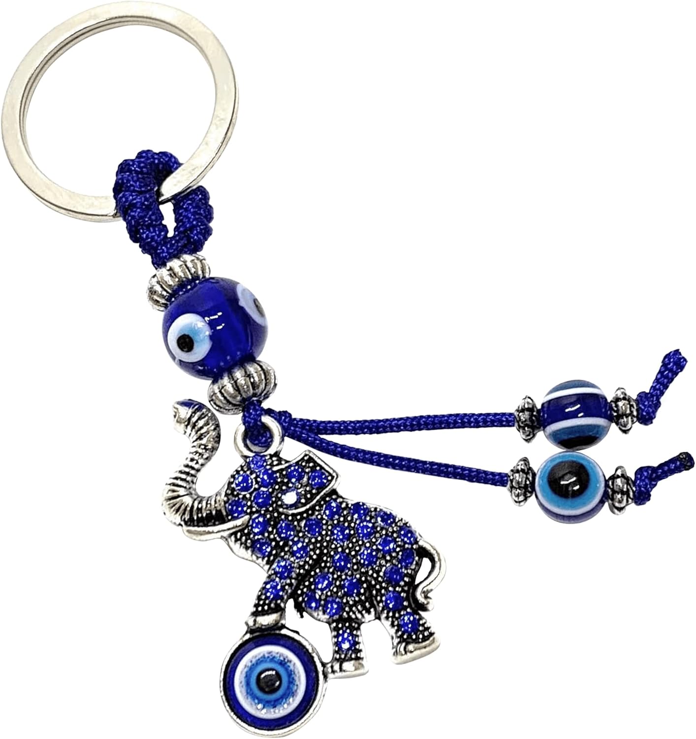 LUCKBOOSTIUM Evil Eye Elephant Keychain