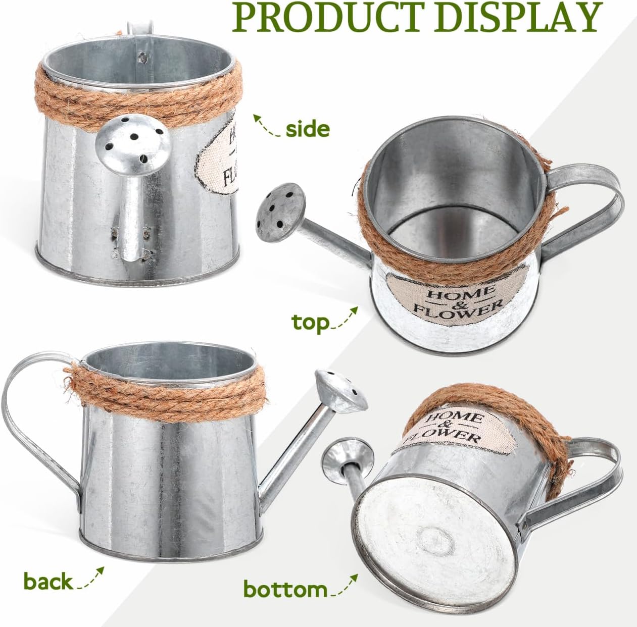 Ciieeo 3pcs Mini Iron Watering Can Flower Vase