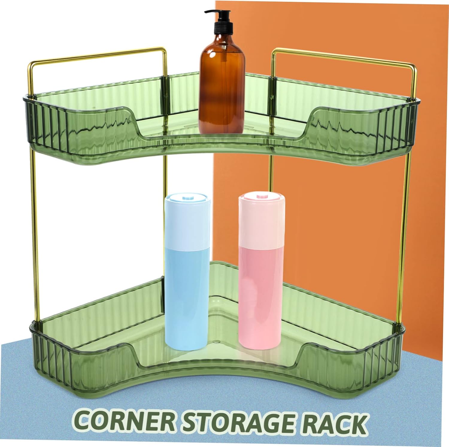 Wakauto Triangle Storage Rack for Bathroom and Kitchen Organization