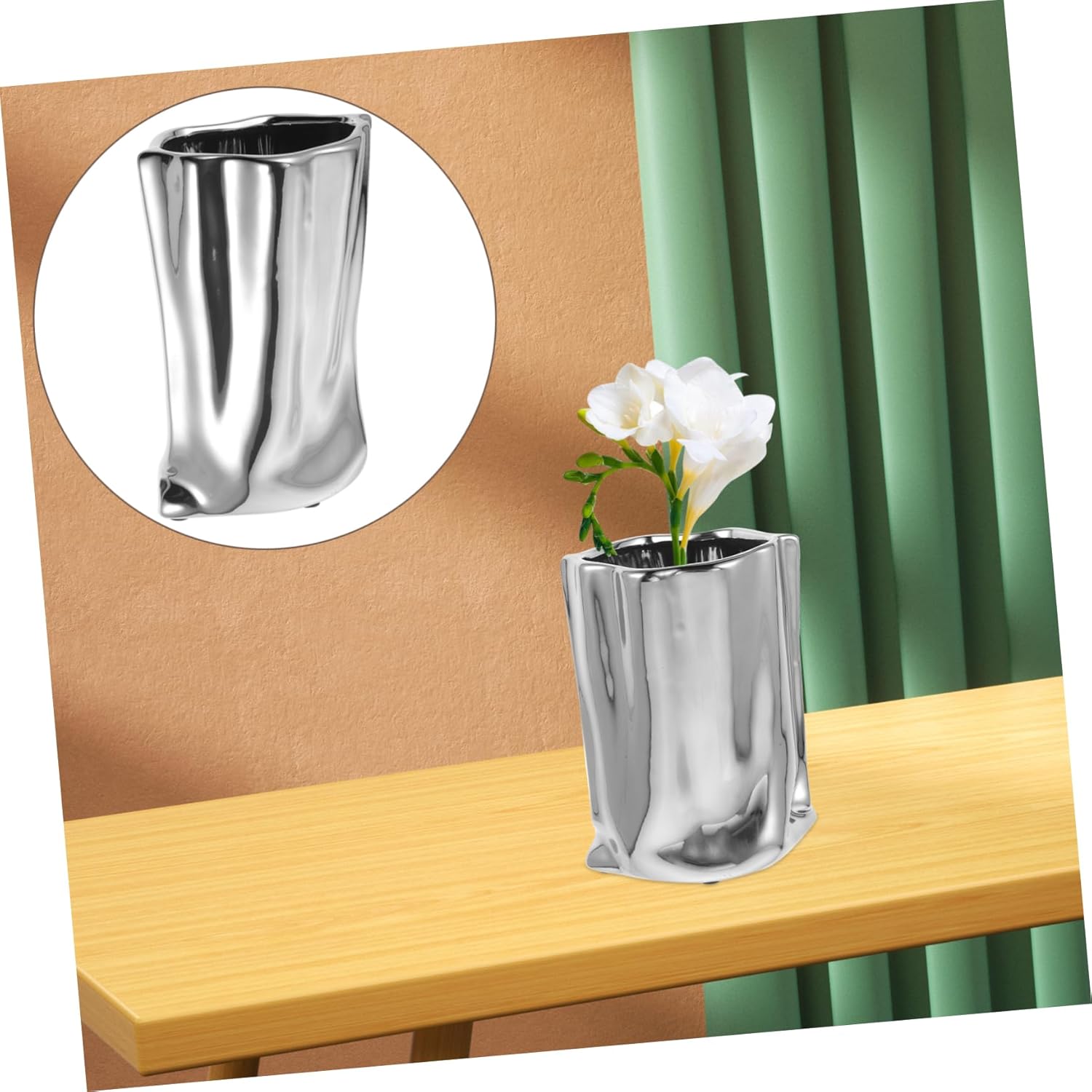LIFKOME Dried Flower Vase for Home Decoration
