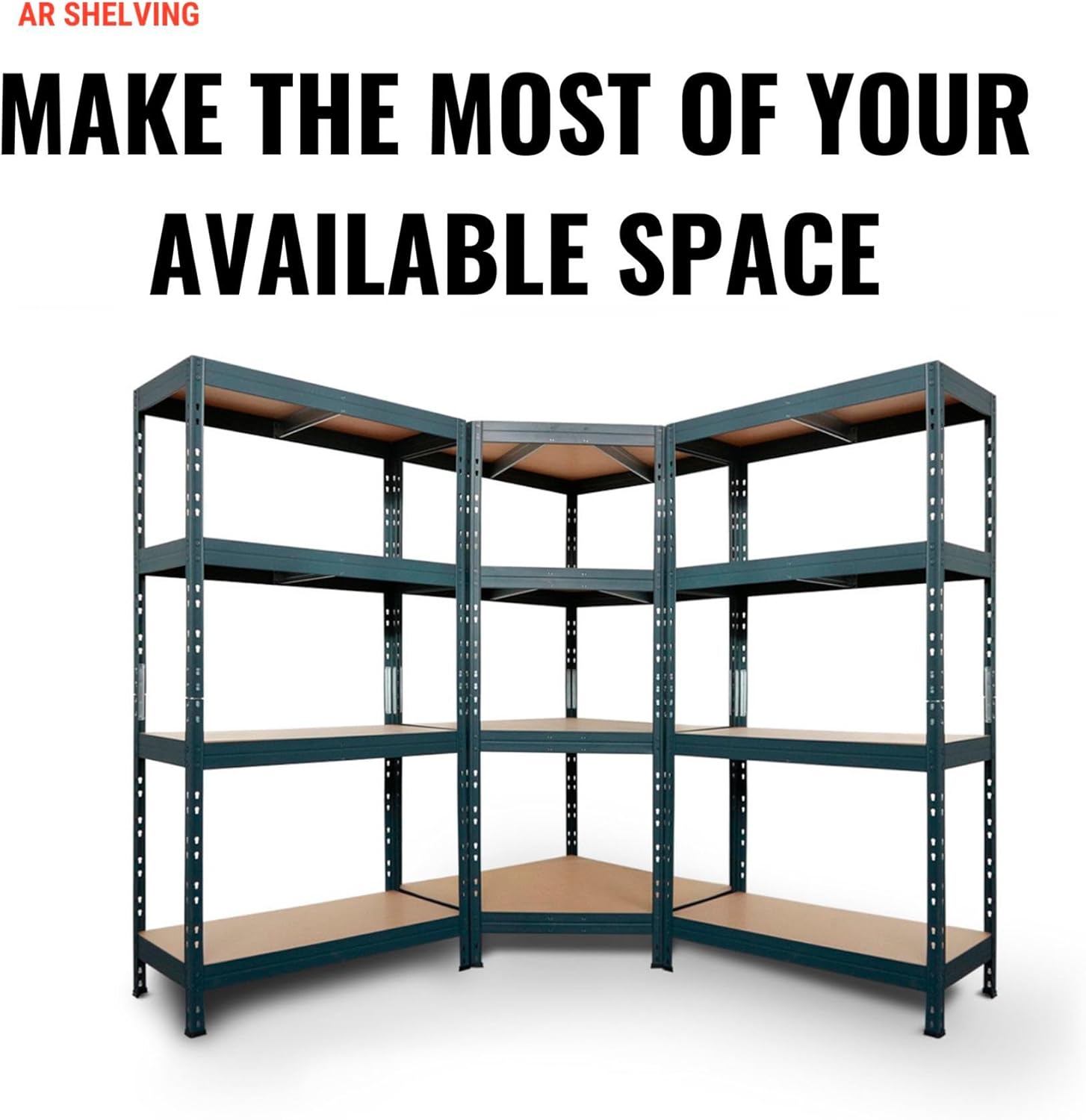 2400-Lb Capacity Corner Shelving Unit