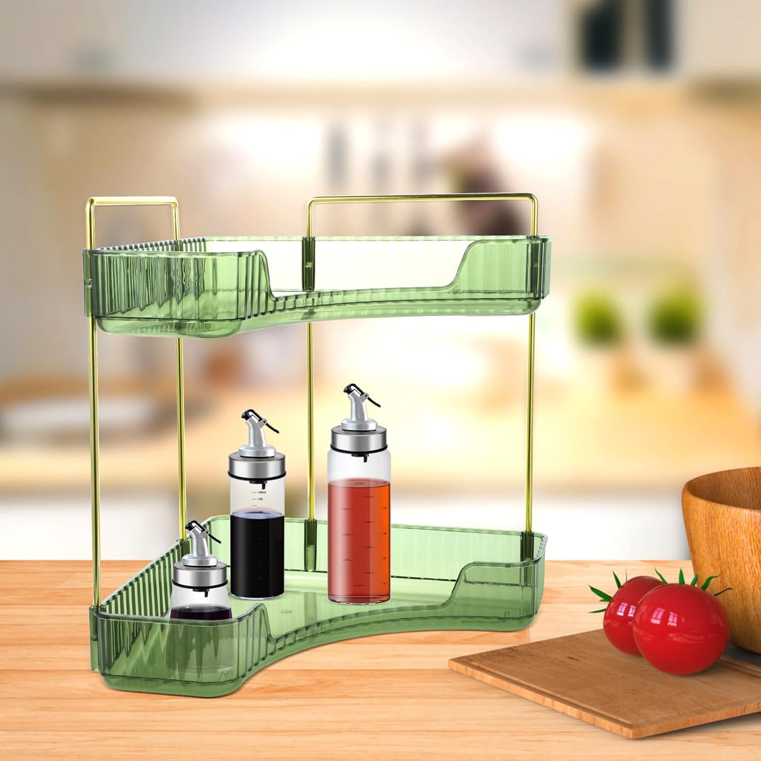 Cabilock Corner Shelf for Bathroom and Kitchen Storage