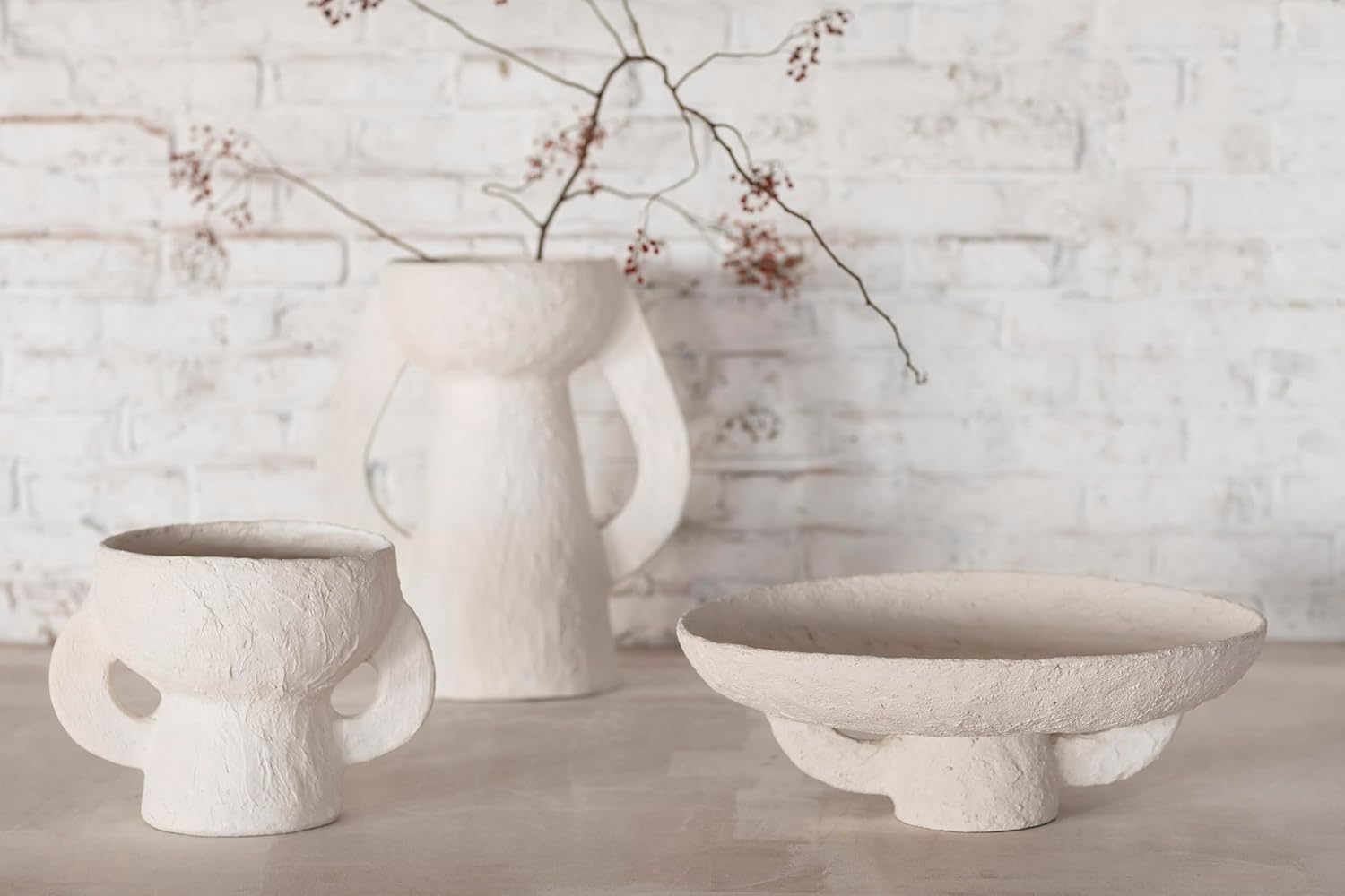 Serax Decorative Vase with Handles White