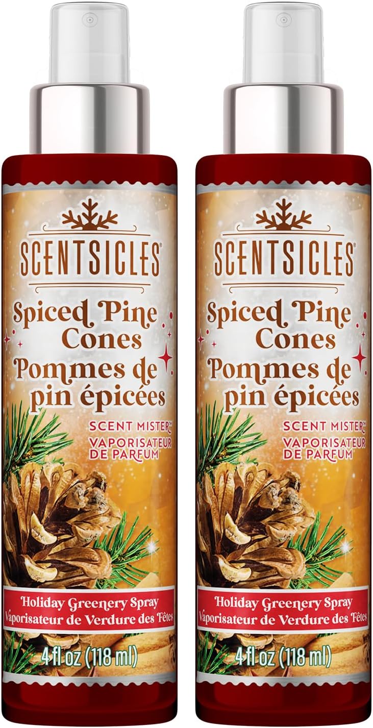 Scentsicles Spiced Pine Cones Room Spray 2 Pack