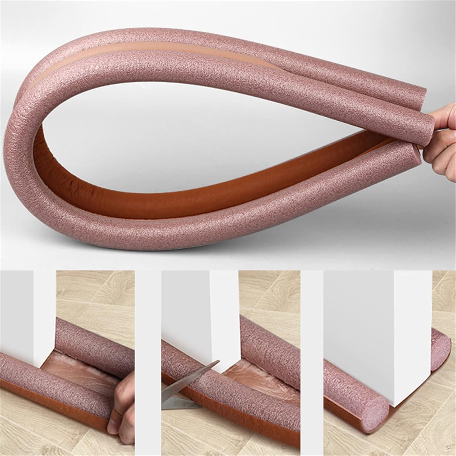 Door Draft Stopper 366 Inch Grey Energy Efficient