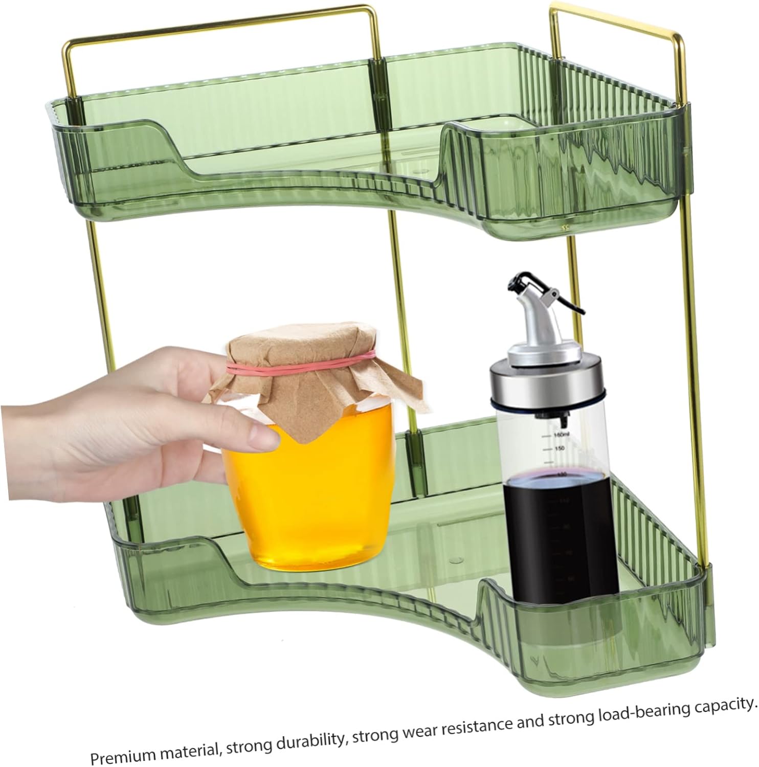 Double Corner Shelf Organizer for Bathroom and Kitchen