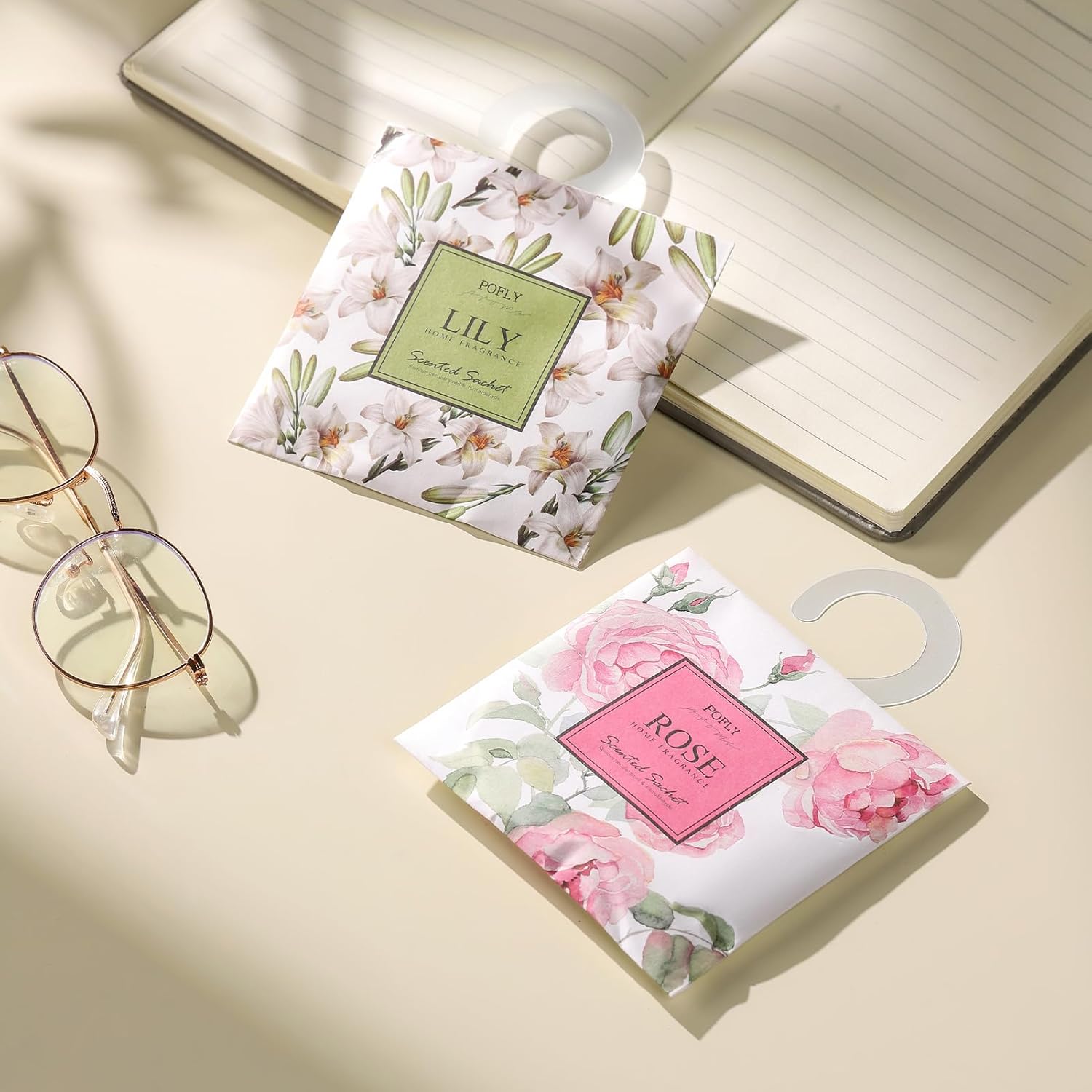 12 Pack Sakura Scented Air Freshener Sachets for Drawer and Closet