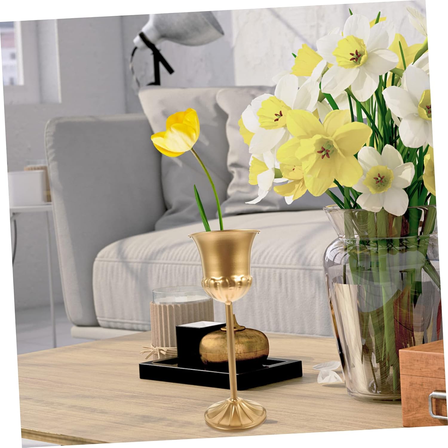 Zerodeko Iron Flowerpot for Wedding Decorations