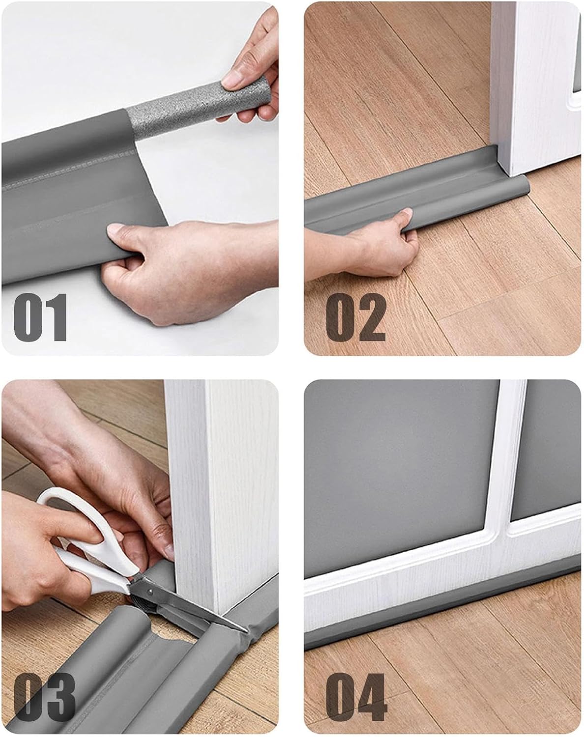 Under Door Draft Stopper for Heat and Noise Control