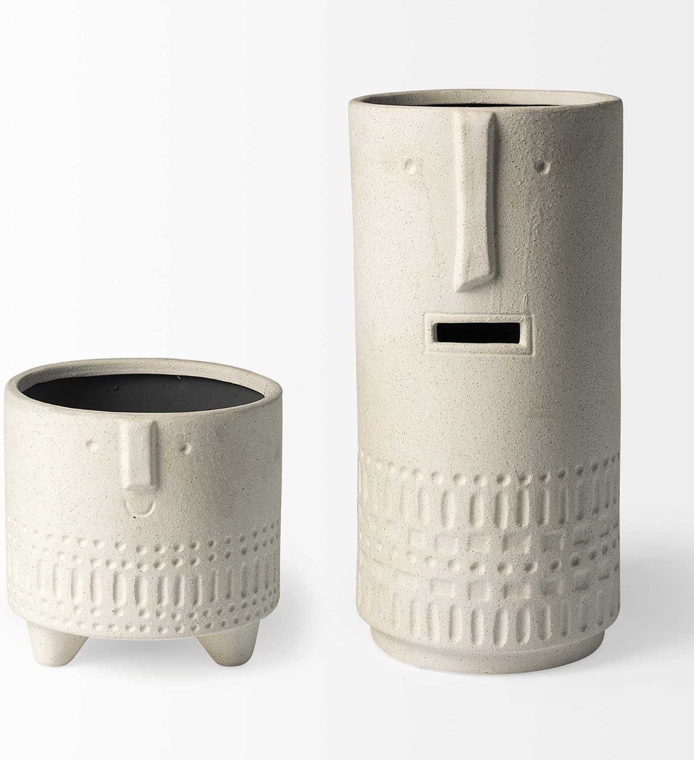 Mercana Decor Ceramic Jacob II Vase White