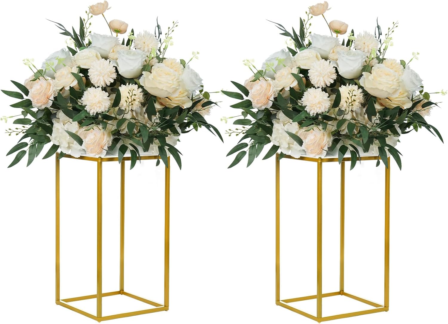 YALLOVE 2 Pack 1575 Inch Gold Wedding Flower Stand