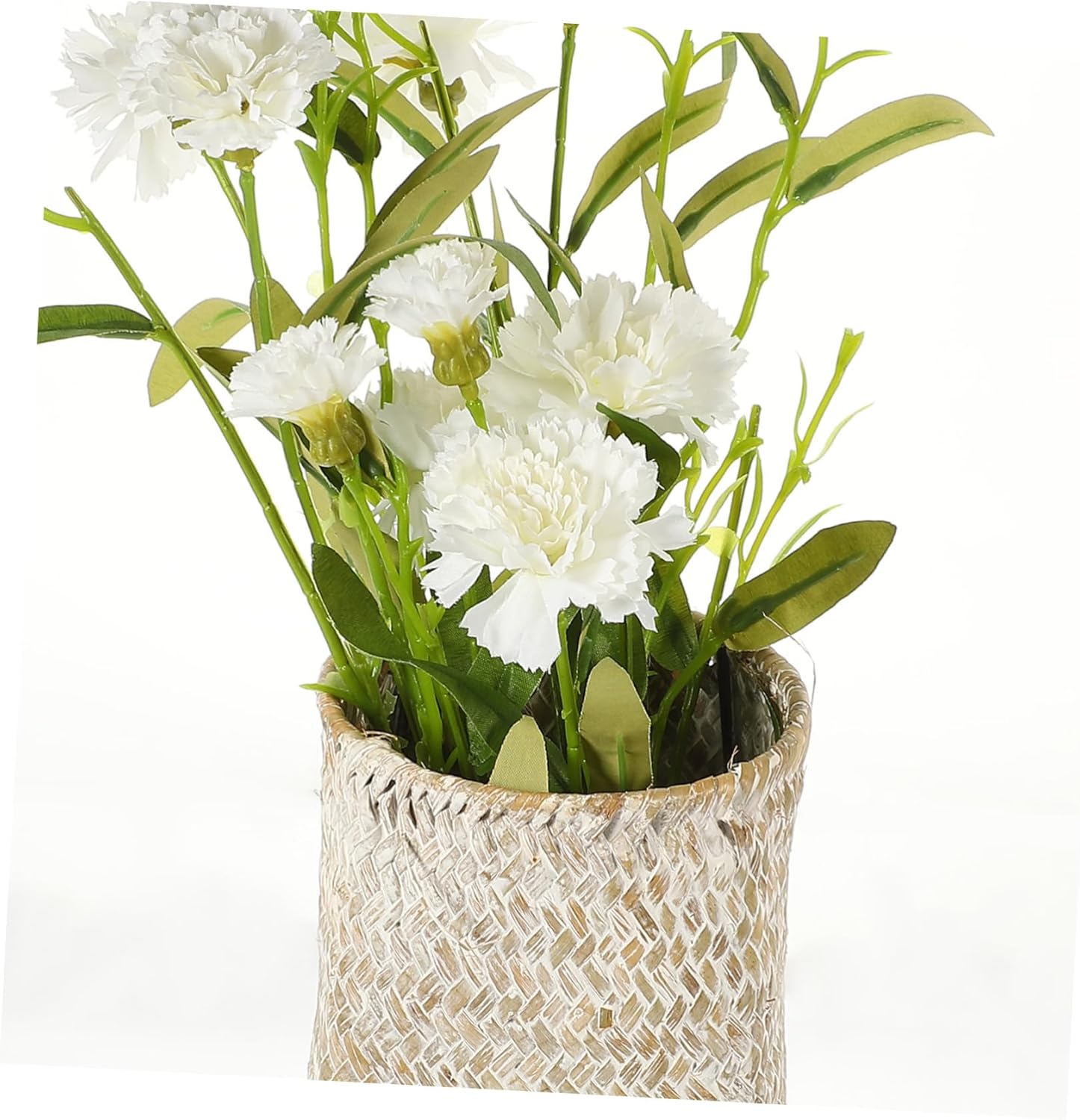 Seagrass Woven Flower Vase for Home Office Decor