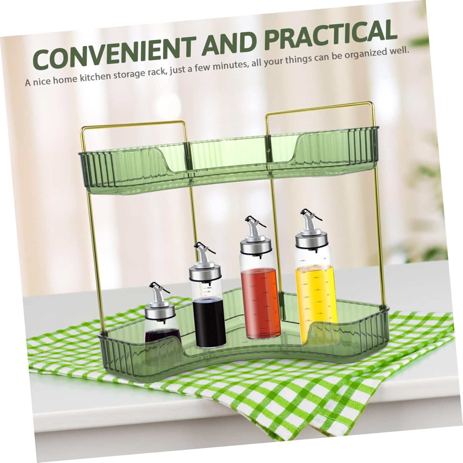 Double Corner Shelf Organizer for Bathroom and Kitchen
