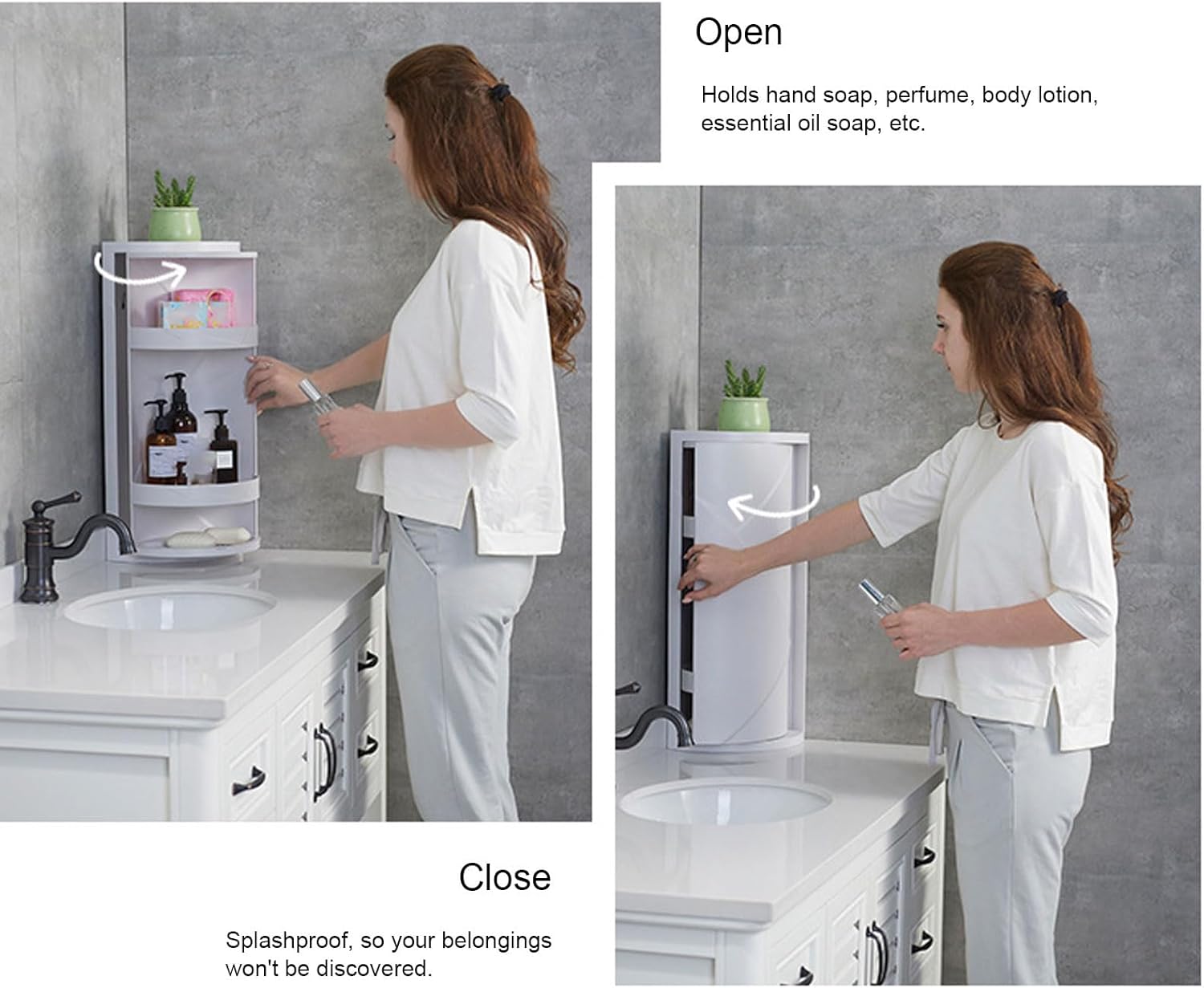 Yosoo Health Gear 2 Tier Bathroom Corner Shelf