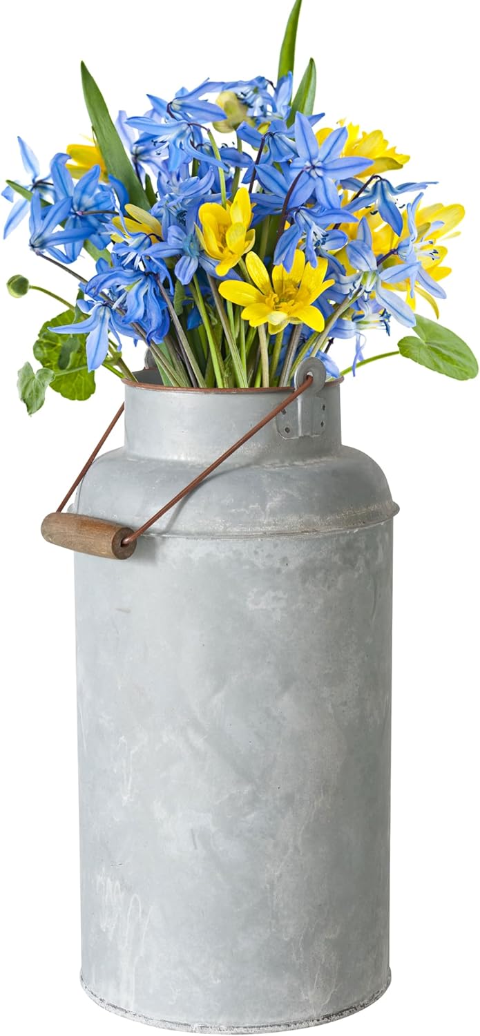 Farmers Market Creamery Outdoor Vase Grey 1725 Inches
