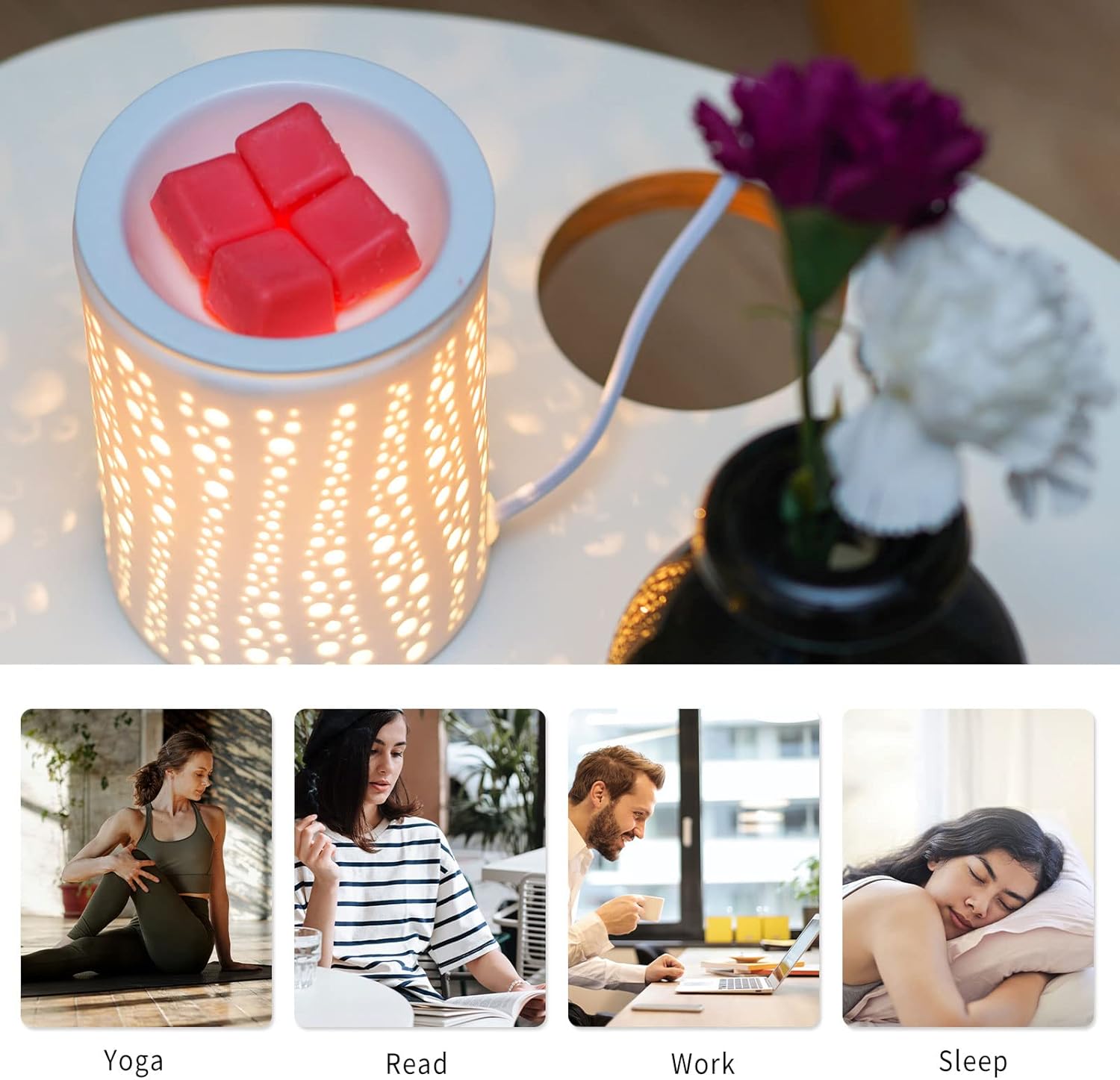 PALANCHY Electric Wax Melt Warmer with 2 Bulbs