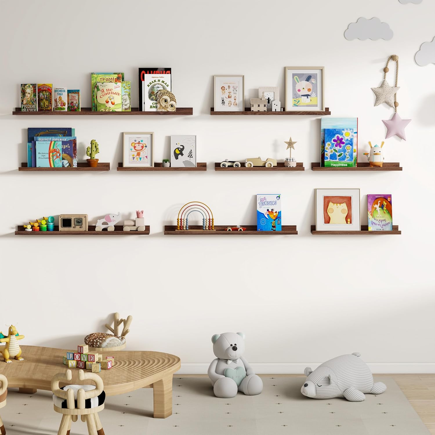 Dreamland Floating Shelf Set of 2 24 Inch for Wall