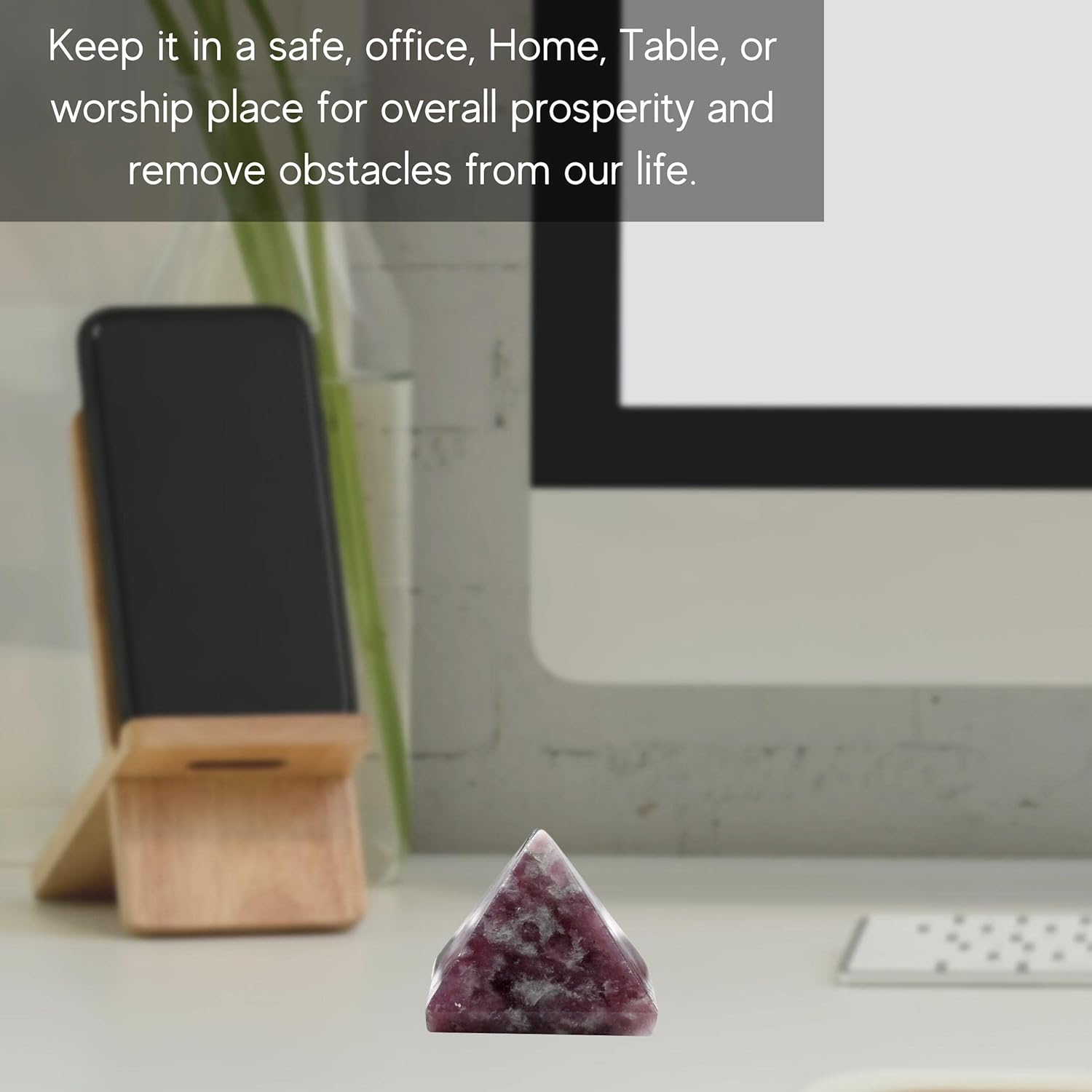 Lepidolite Pyramid 1 Inch Crystal for Energy Healing
