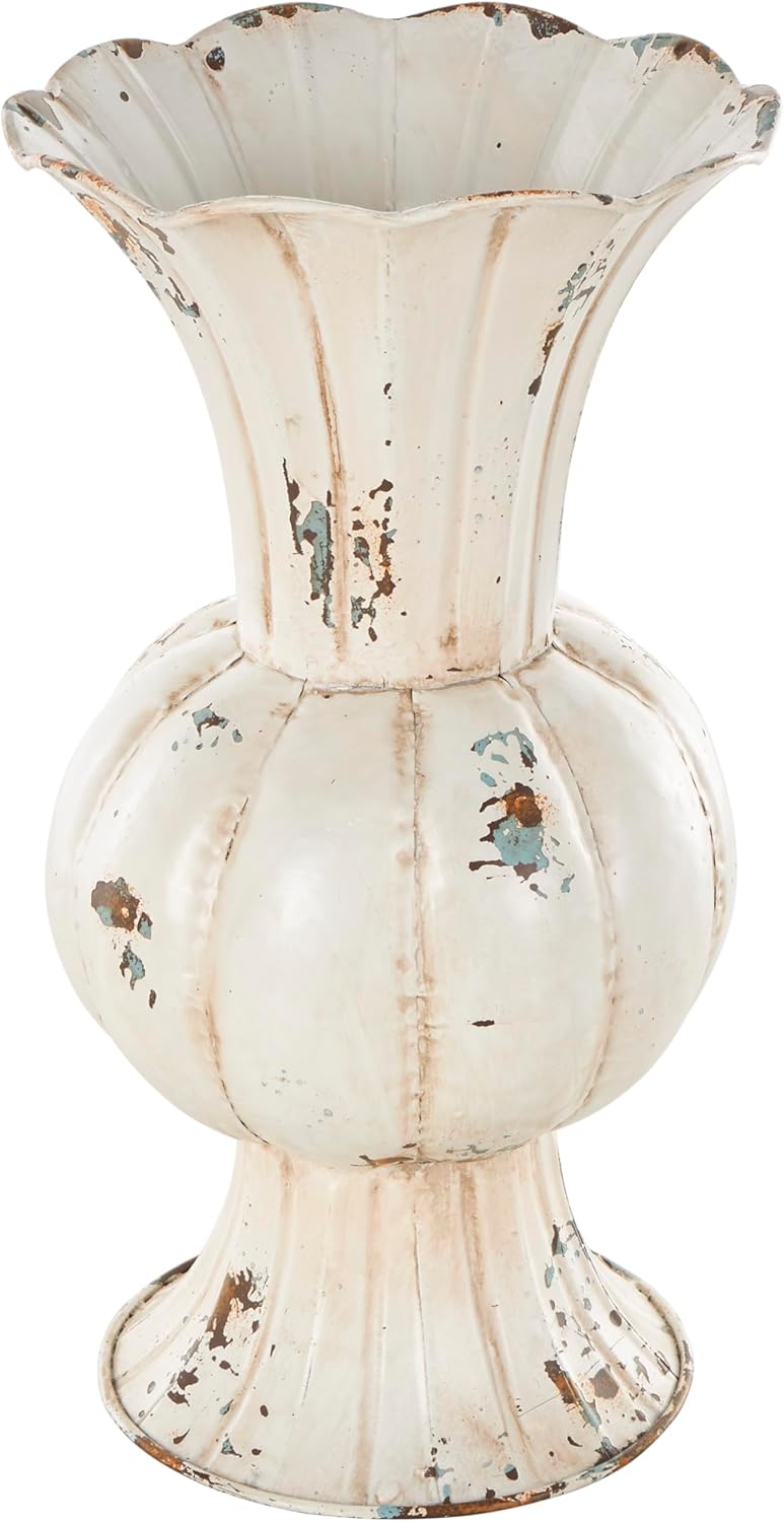 Deco 79 Vintage Tulip Metal Flower Vase