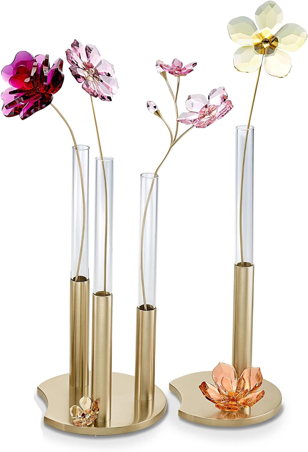 Swarovski Garden Tales Decorative Vase with Gold Tone Base