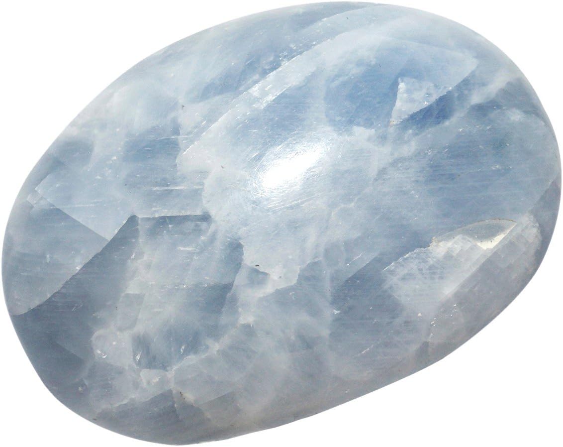 Nupuyai Blue Kyanite Worry Stones for Reiki Healing and Meditation