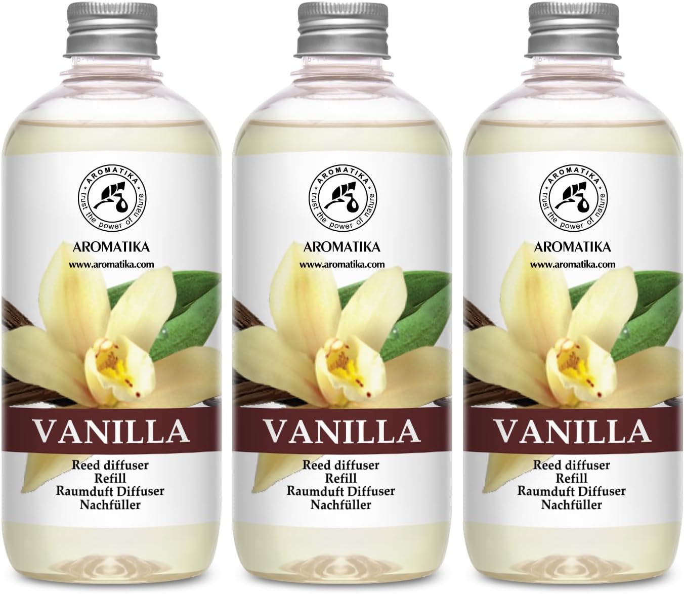 Vanilla Reed Diffuser Refill 3x500ml - Fresh Aroma