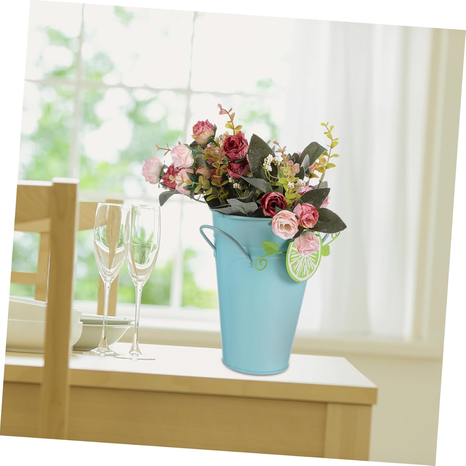 Iron Art Dried Flower Vase for Home Decor