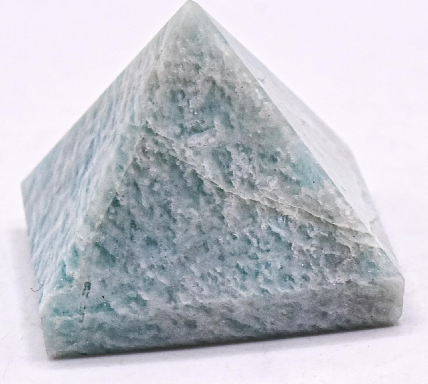 34mm Amazonite Pyramid 190ct Natural Gemstone Decor