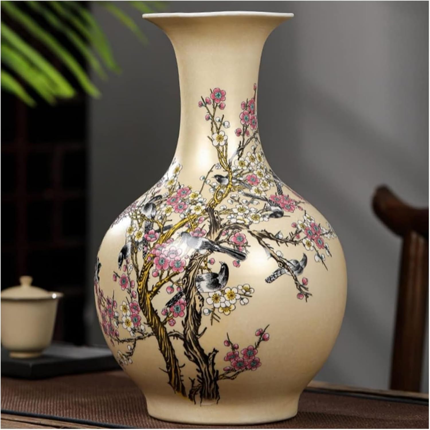 Traditional Chinese Ceramic Vase for Home Decor