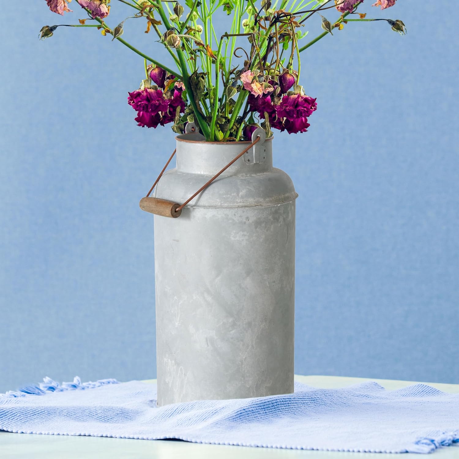 Farmers Market Creamery Outdoor Vase Grey 1725 Inches