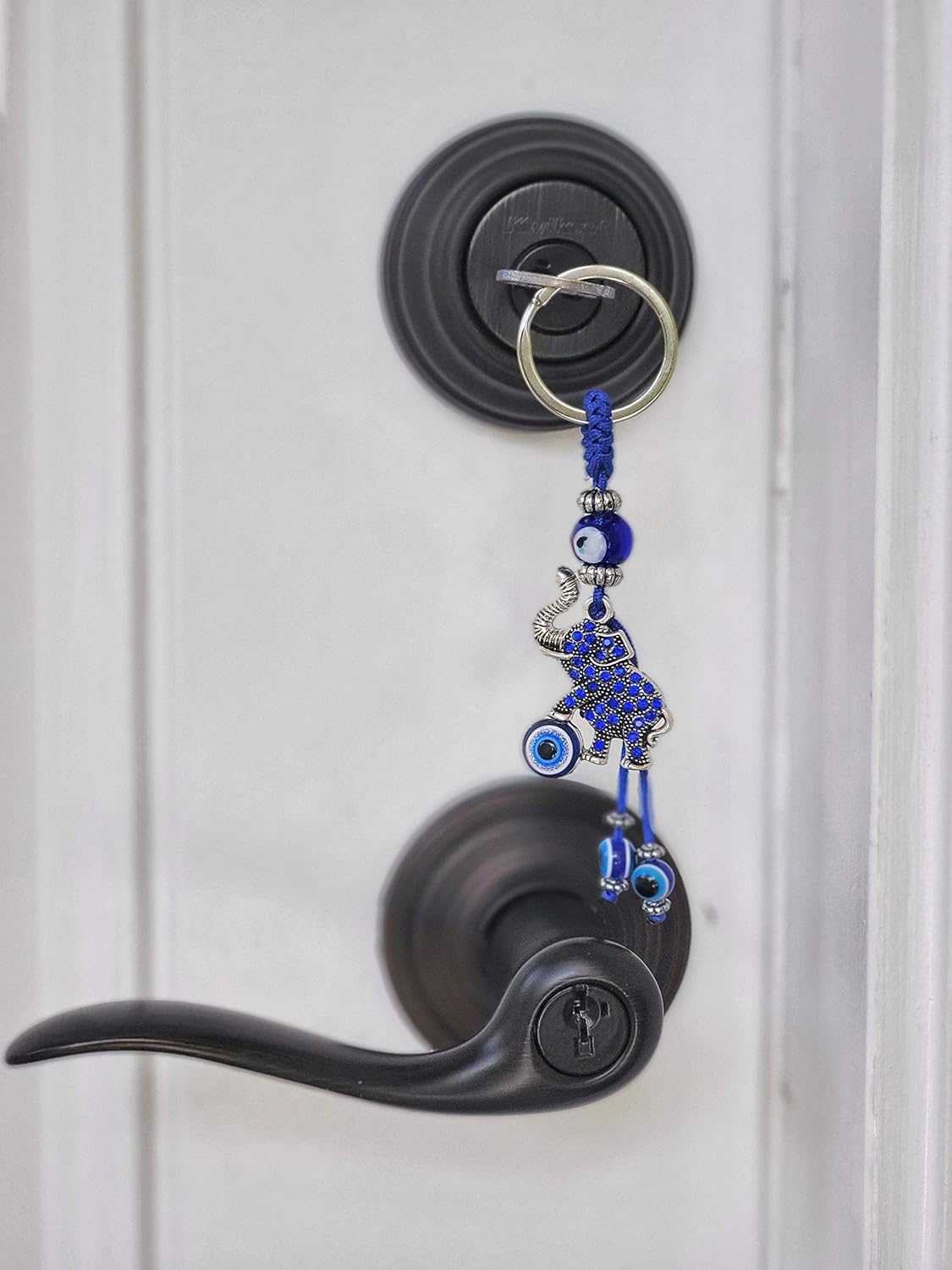 LUCKBOOSTIUM Evil Eye Elephant Keychain