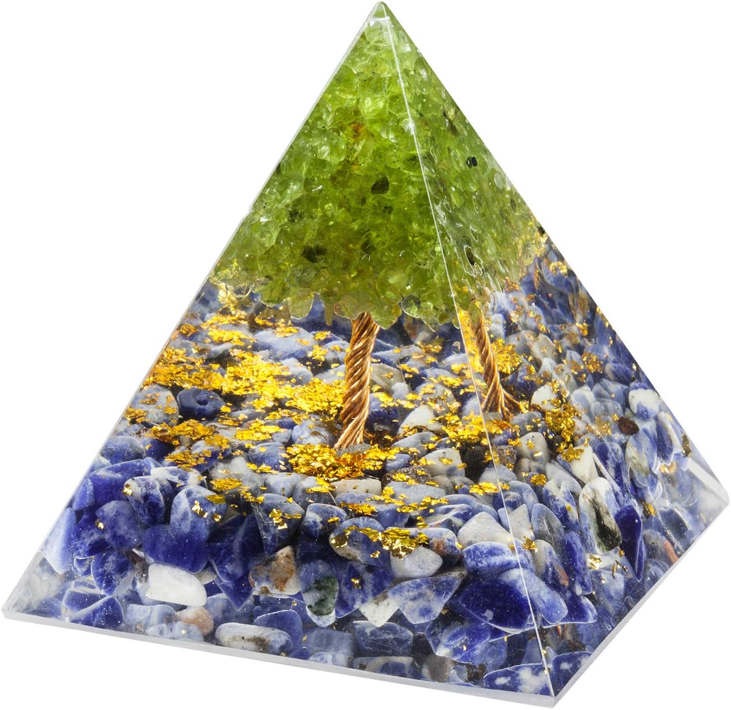 Tumbeelluwa 236in Sodalite Crystal Pyramid Energy Generator