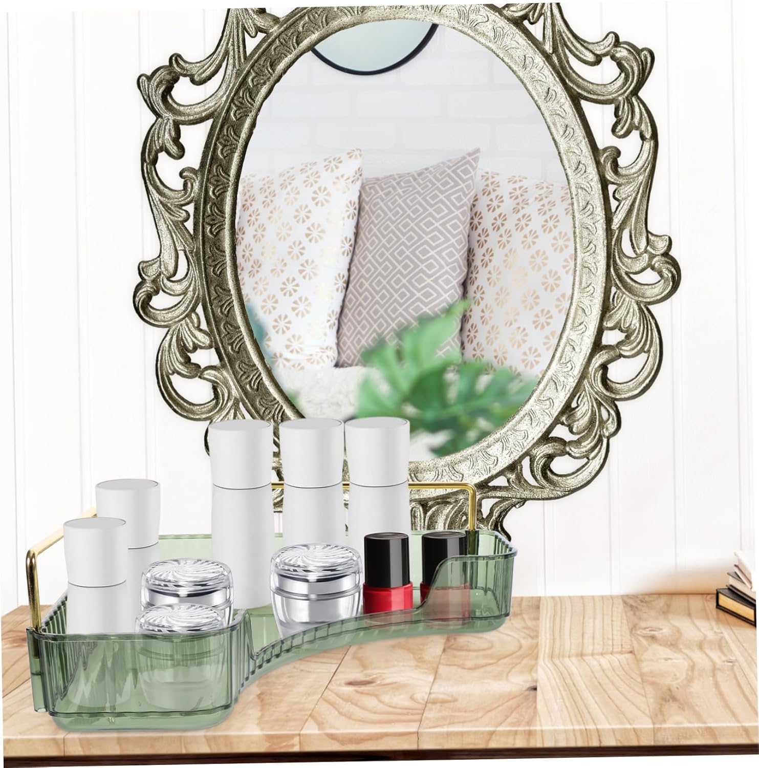 Cabilock Vanity Organizer Corner Shelf Storage Rack