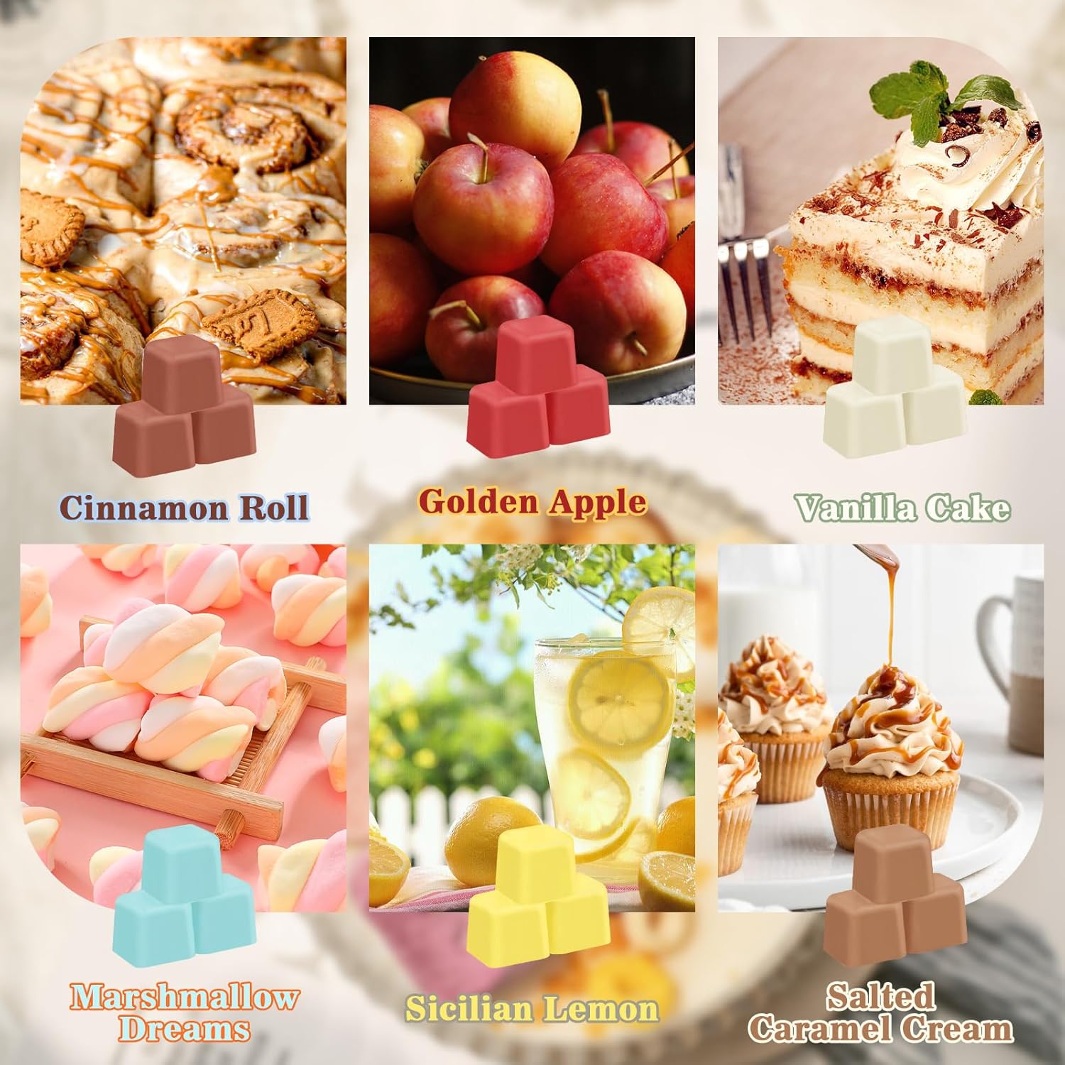 SCENTORINI Wax Melts 12 Pack Strong Scent for Holiday Season