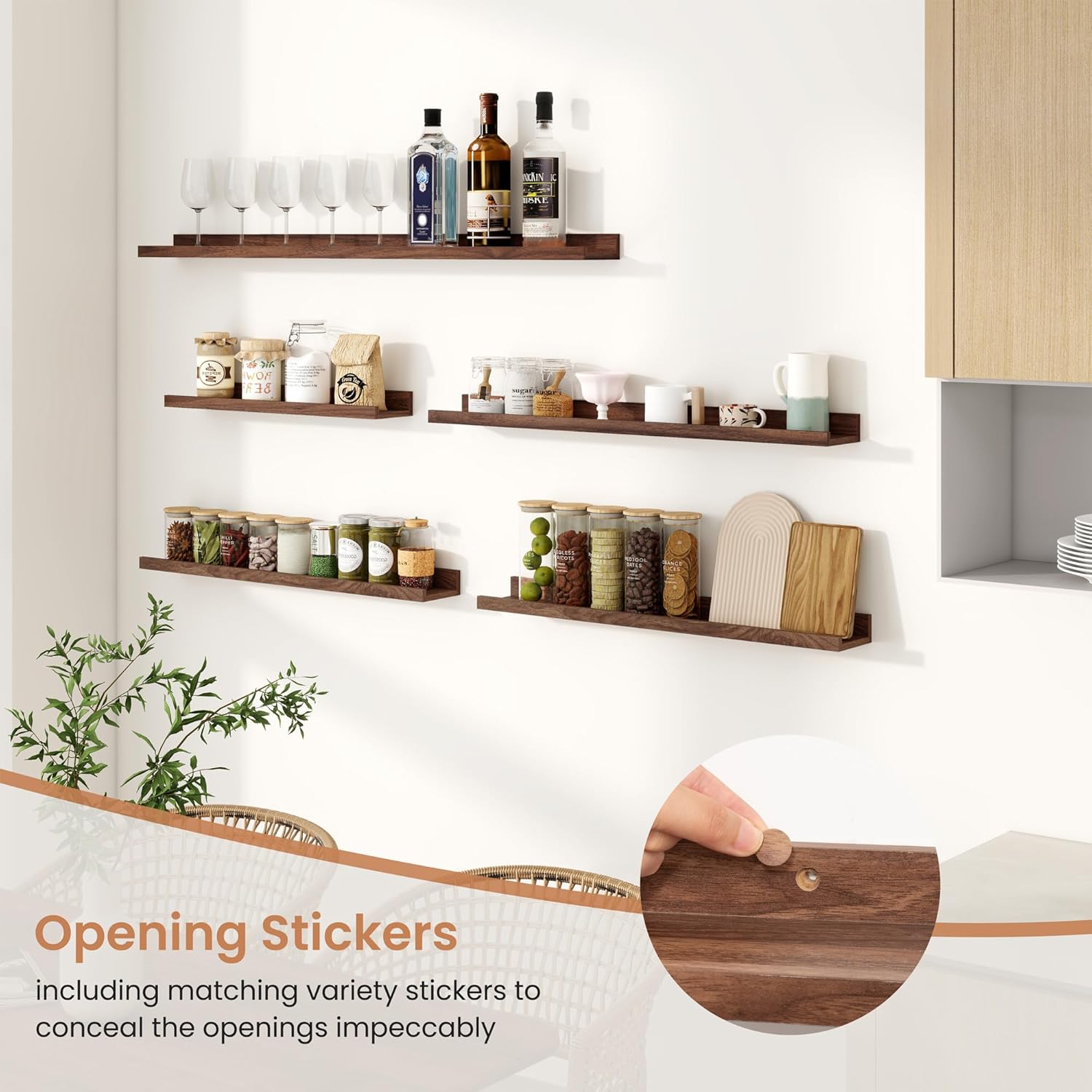 Dreamland Floating Shelf Set of 2 24 Inch for Wall