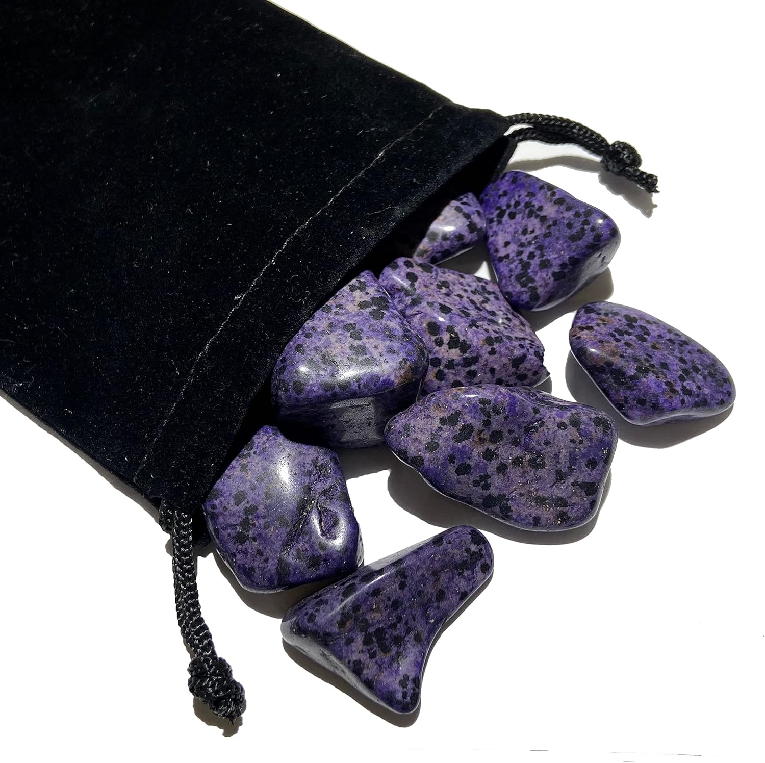 Tumbled Purple Dalmation Jasper 3 Pound Set