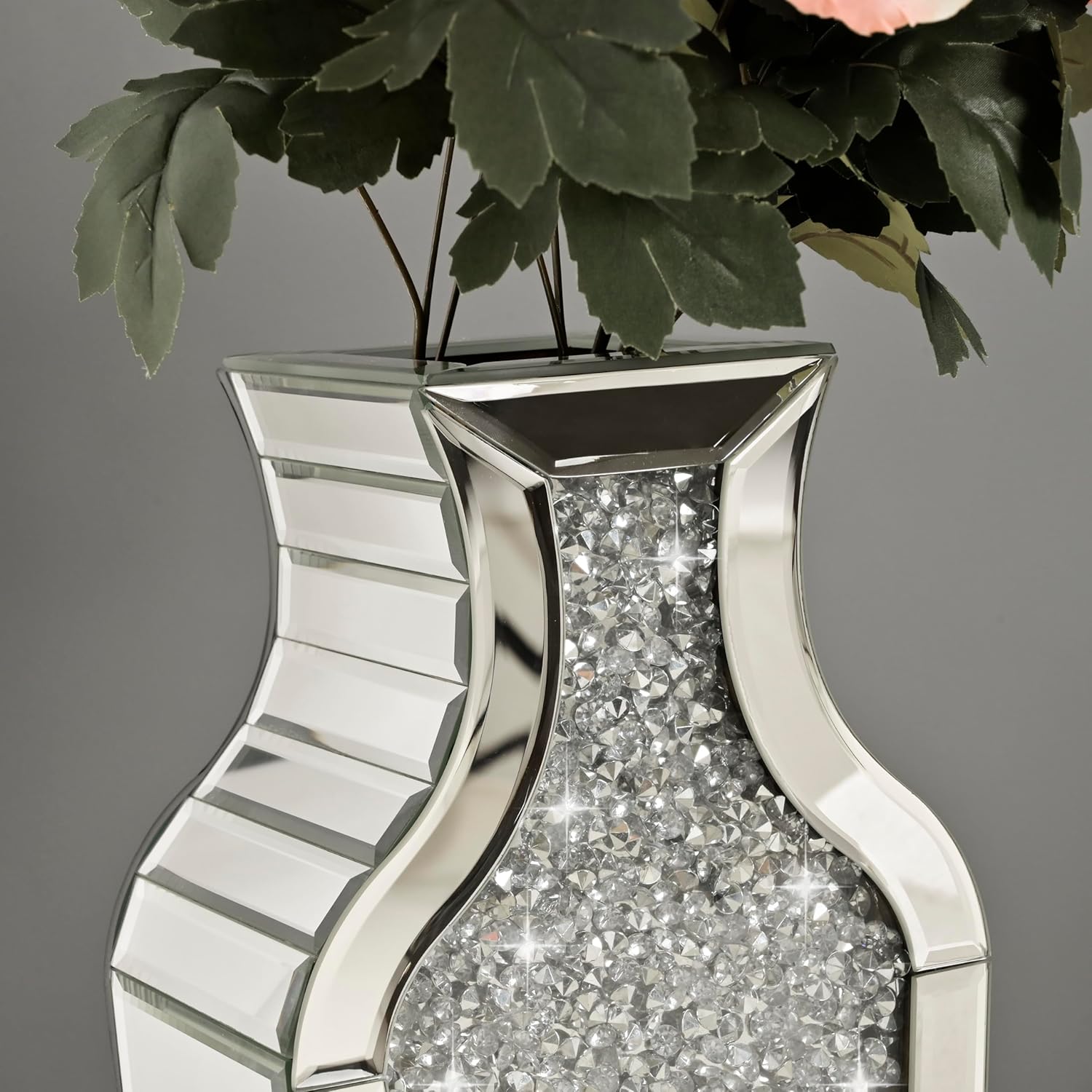 SHYFOY Tall Crushed Diamond Floor Vase 268 Inches