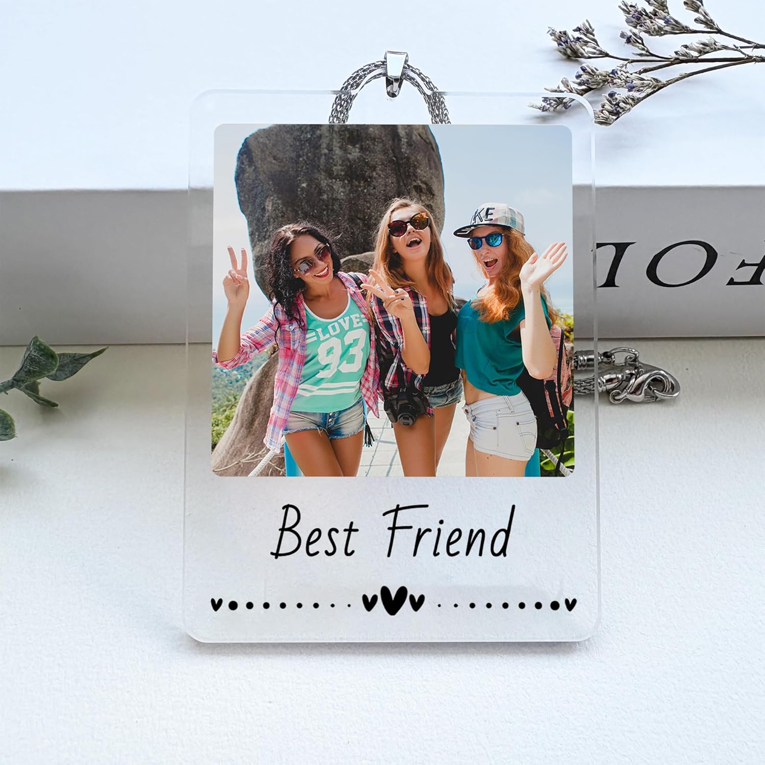 Custom Photo Car Mirror Hanging Ornament