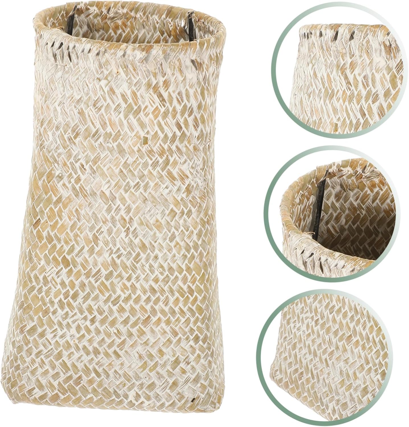 VICASKY Seagrass Woven Flower Vase for Home Decor