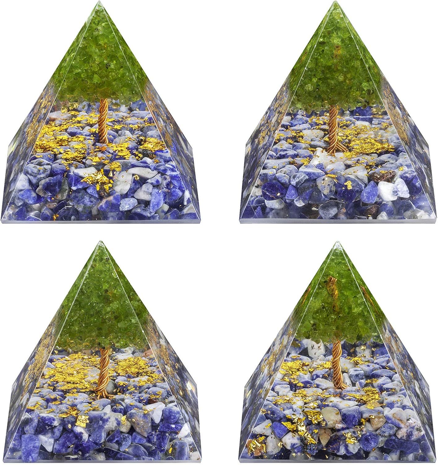 Tumbeelluwa 236in Sodalite Crystal Pyramid Energy Generator