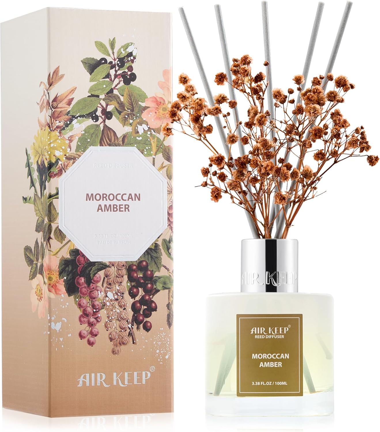 Airkeep Reed Diffuser Set - Moroccan Amber 338 fl oz