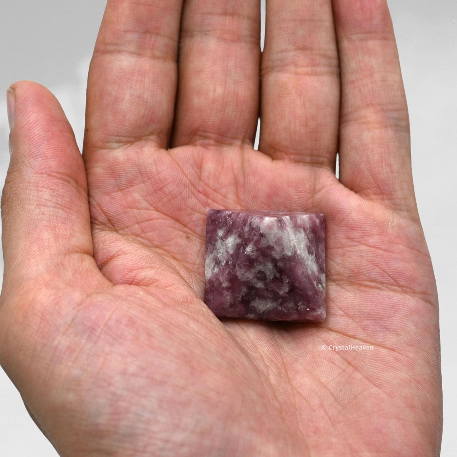 Lepidolite Pyramid 1 Inch Crystal for Energy Healing